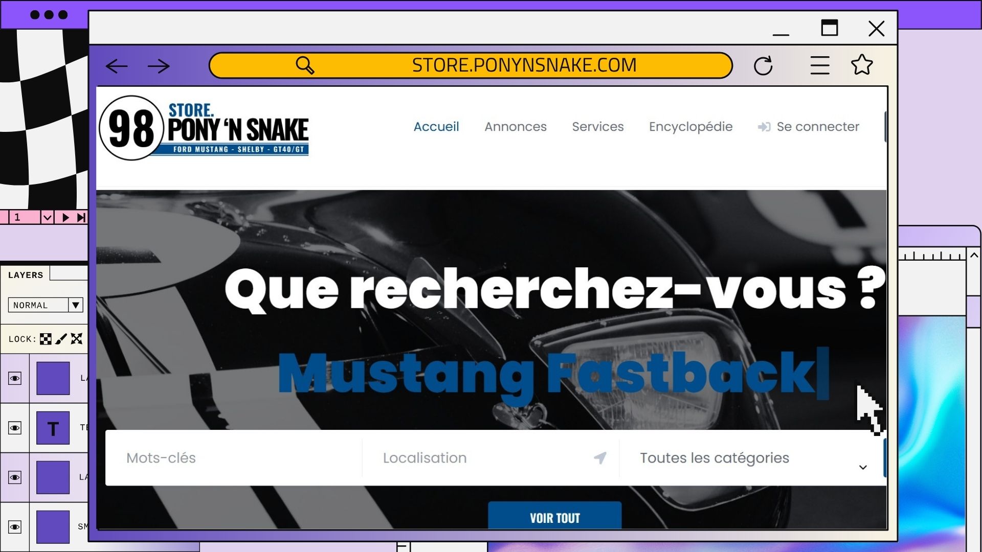 Services - Exemple de création de site web moderne par Crocus Studio