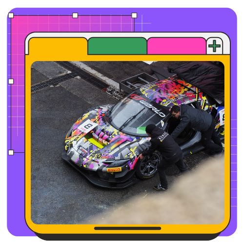 Crocus Studio - illustration automobile ferrari GT3 accueil